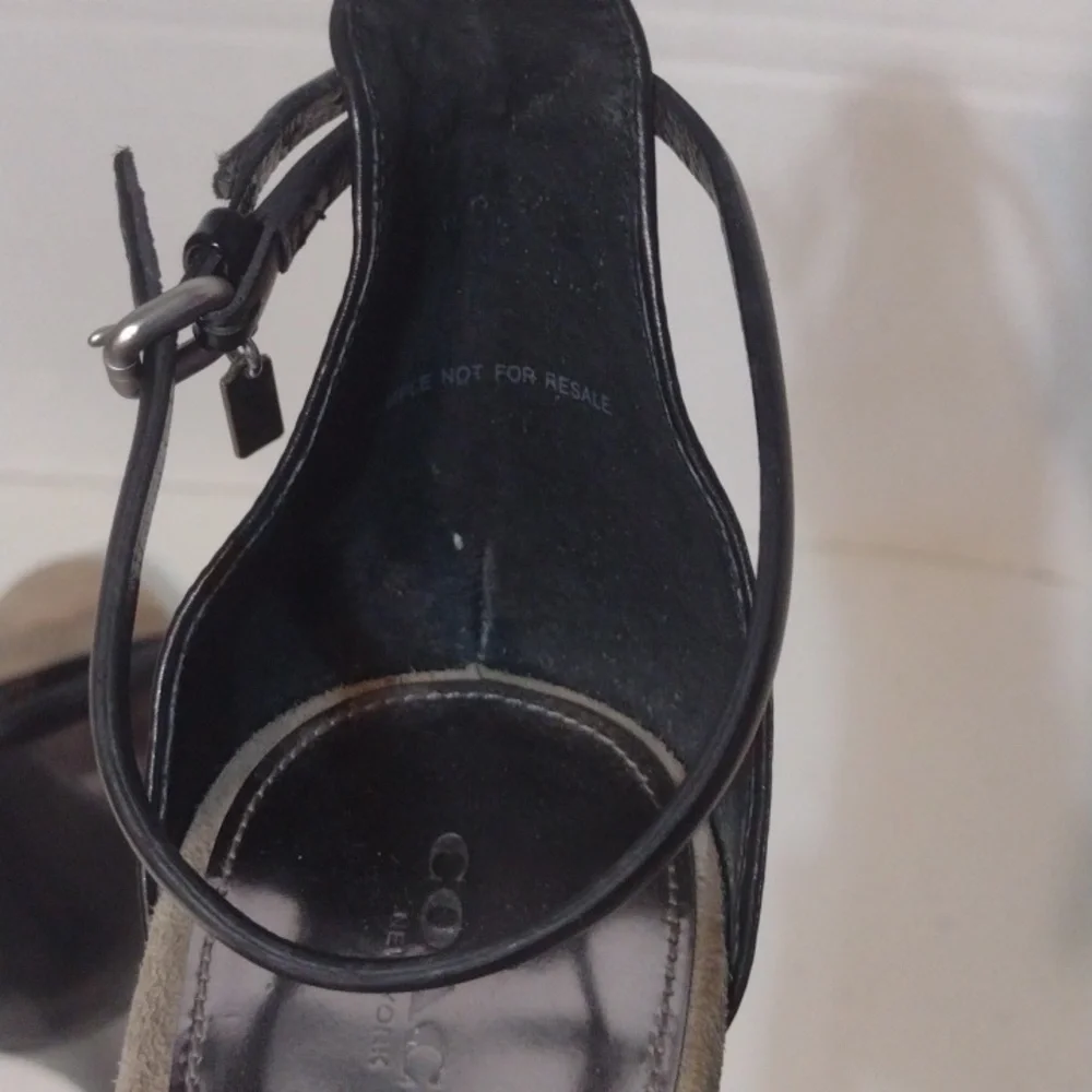 Coach bedazzled high heels size 9